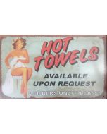 Mεταλλικός Πίνακας Hot Towels 30x40cm Etoile AAM-632-11B